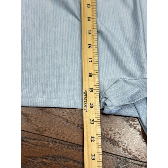 NEW Under Armour Womens HeatGear Loose Fit Blue T-Shirt Open Back Design Size S - Picture 6 of 6